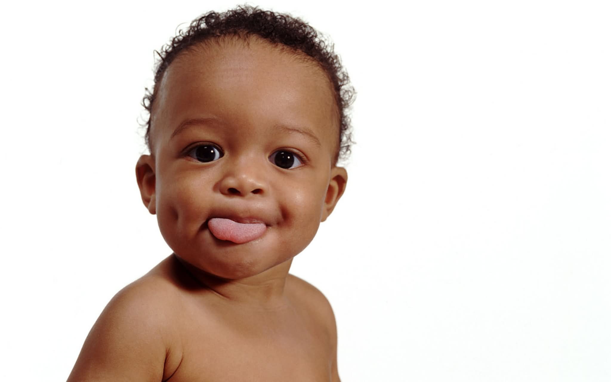 funny black baby face